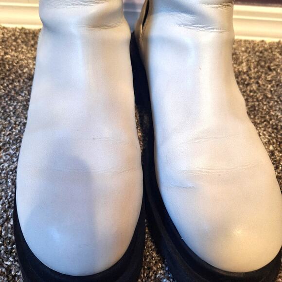 Dolce Vita womens 11 Brody pull on white black chelsea Boot bootie - Picture 5 of 8